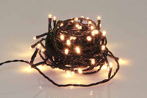 Arizona White Led 80 Lamps Green 12m Novalight